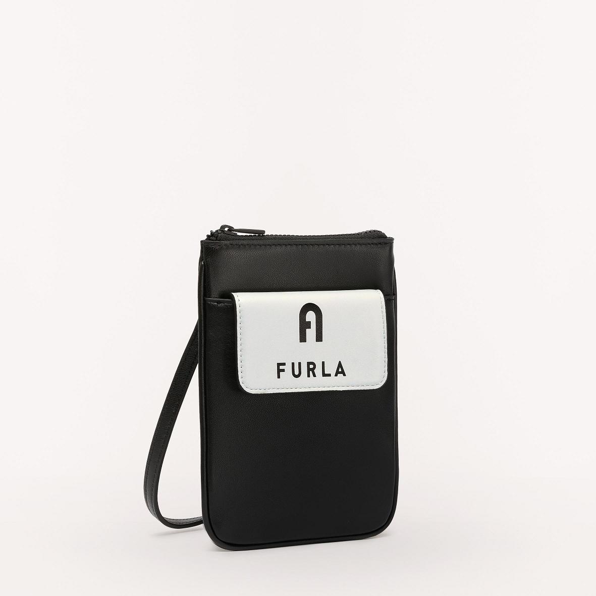 Furla Iris Mini Bags Black White Women South Africa ZL4951076